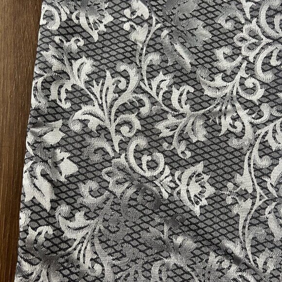 NEW Danillo 2-Piece Dress Suit Jacket Silver Brocade Size 20W - Picture 3 of 16